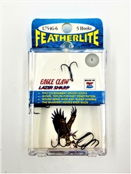 Eagle Claw Featherlite Lazer Sharp Treble Hooks (T2-60)